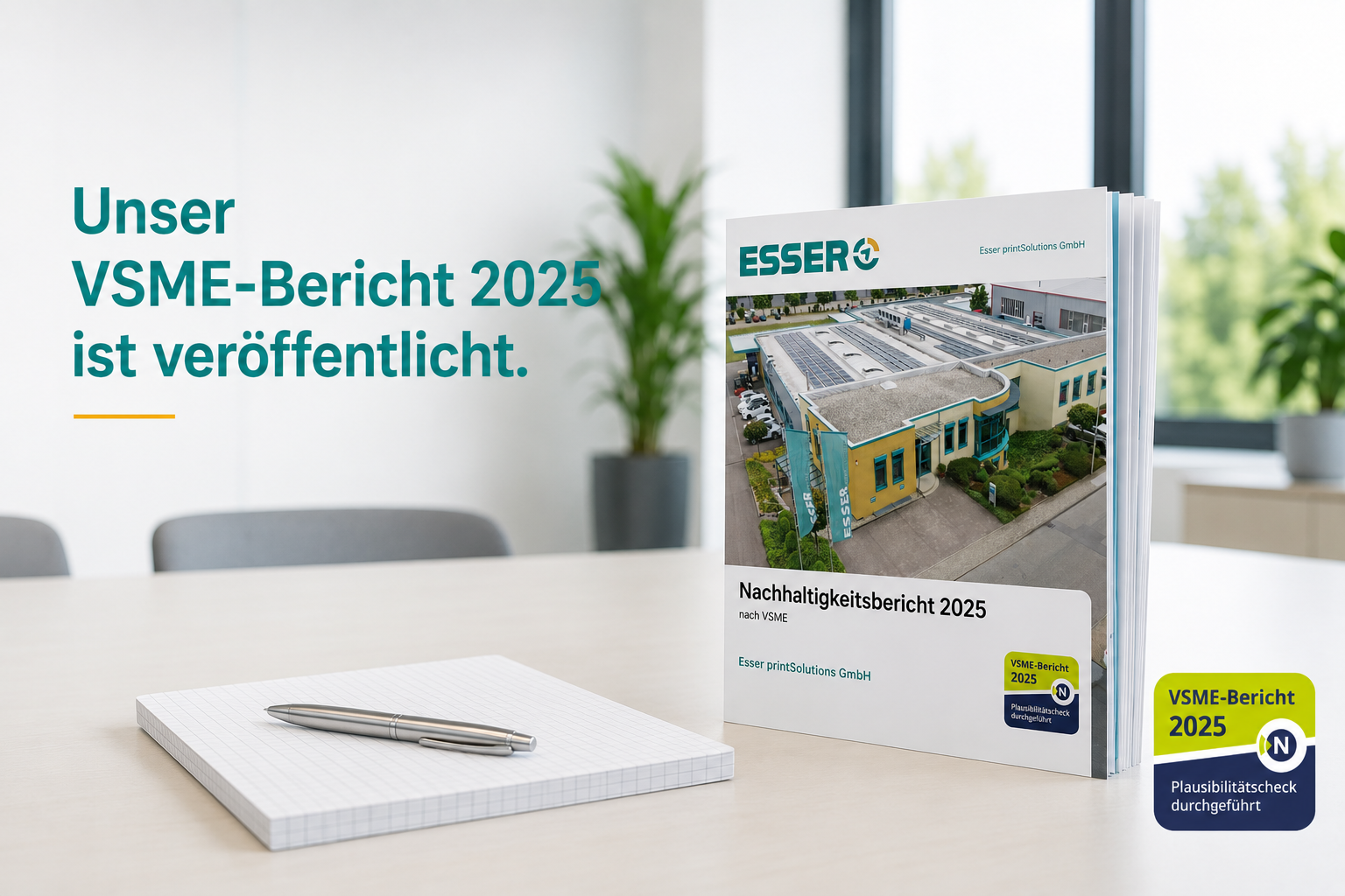 Nachhaltigkeit nachvollziehbar machen – Unser erster VSME-Bericht ist veröffentlicht